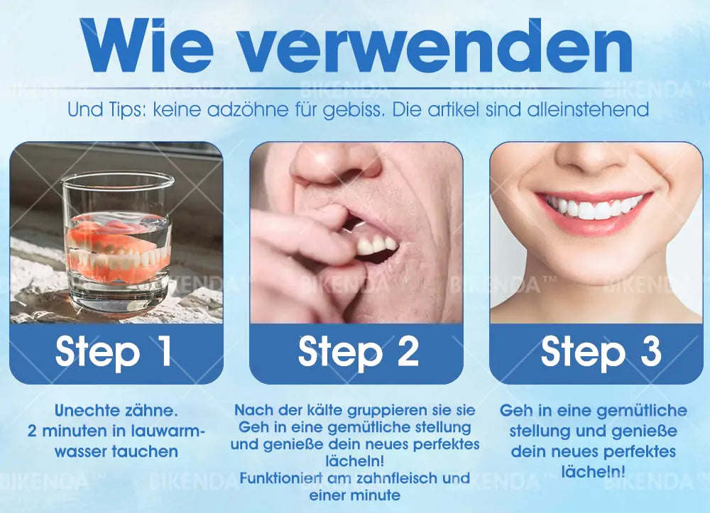 [Offizieller Shop]Bikenda™ Premium Custom Silicone Denture Set (⏰Zeitlich begrenztes Angebot – Nur noch 30 Minuten⏰)