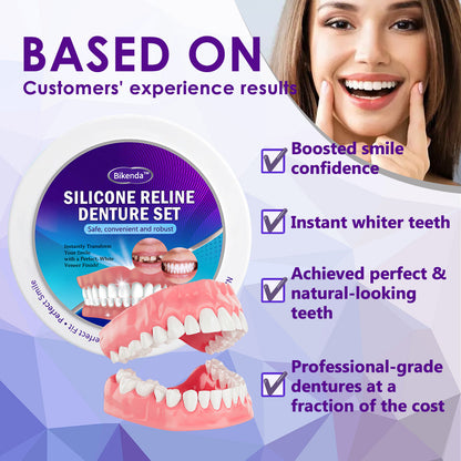 Silicone Reline Denture Set (⏰ Begrenztes Sonderangebot, nur noch 30 Minuten ⏰) 𝐁𝐢𝐤𝐞𝐧𝐝𝐚™✨Das beste Geschenk zu Weihnachten🎄🎁