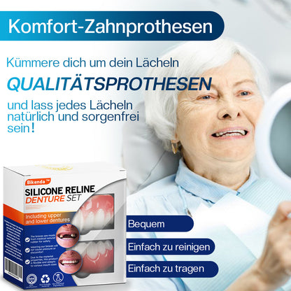 𝐁𝐢𝐤𝐞𝐧𝐝𝐚™ Silikon-Zahnprothesen-Reline-Set (LBA-zertifiziert) - Das beste Geschenk zu Weihnachten🎄🎁