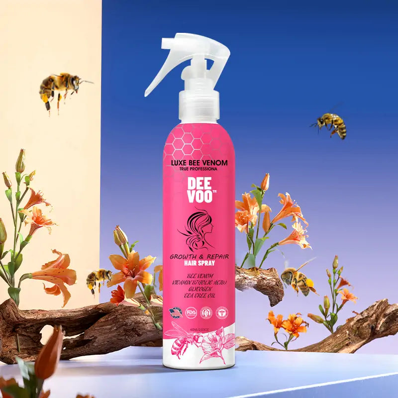 DeeVoo™   Luxe Bee venom Scalp Treatment HairGrᴏᴡth Hair Spray(Hurry, 80% OFF - Only 30 minutes left 🫧)