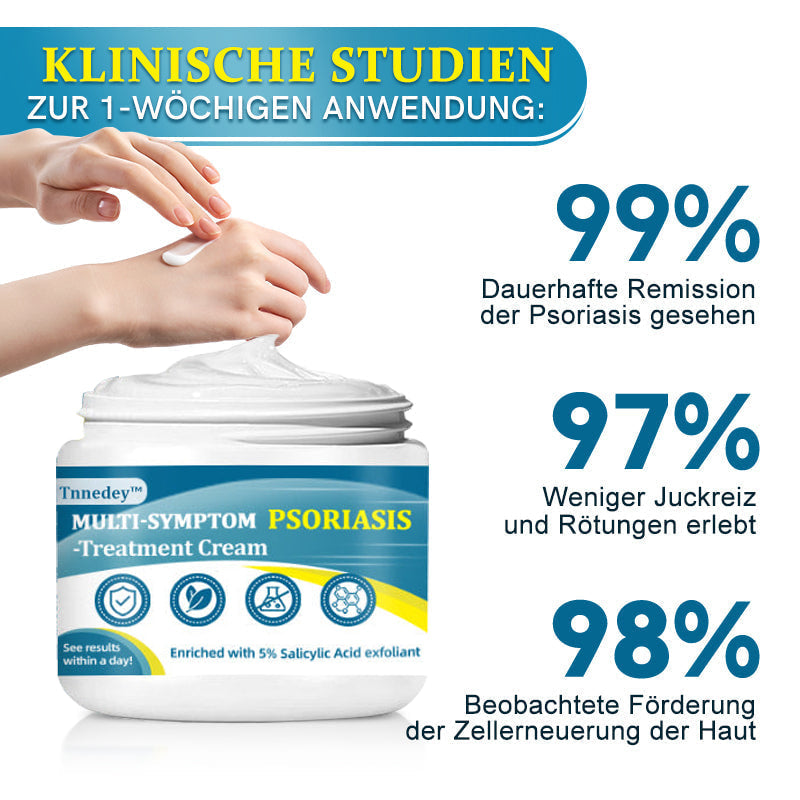 Tnnedey™ 🩵🌿Multi-Symptom Psoriasis-Behandlungcreme (👨‍⚕ Ärztlich empfohlen)