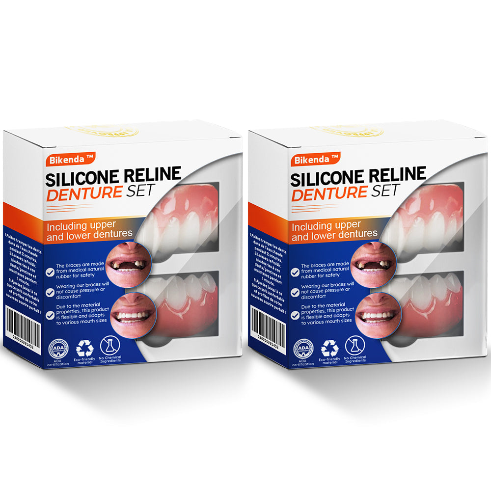 𝐁𝐢𝐤𝐞𝐧𝐝𝐚™ Silikon-Zahnprothesen-Reline-Set (LBA-zertifiziert) - Das beste Geschenk zu Weihnachten🎄🎁