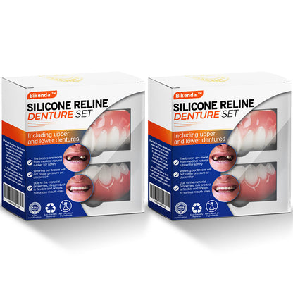 𝐁𝐢𝐤𝐞𝐧𝐝𝐚™ Silikon-Zahnprothesen-Reline-Set (LBA-zertifiziert) - Das beste Geschenk zu Weihnachten🎄🎁