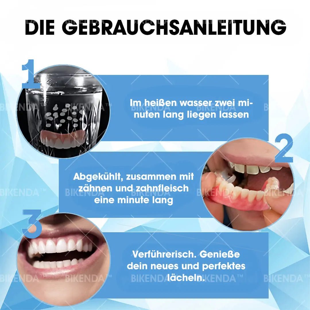 [Offizieller Shop]Bikenda™ Premium Custom Silicone Denture Set (⏰Zeitlich begrenztes Angebot – Nur noch 30 Minuten⏰)