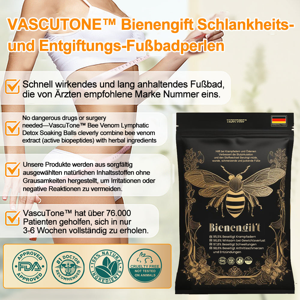 Tnnedey™ Bienengift Schlankheits-Detox-Fußbad-Perlen - 🌟(EU Lymphatic Association ELA zertifiziert)✅