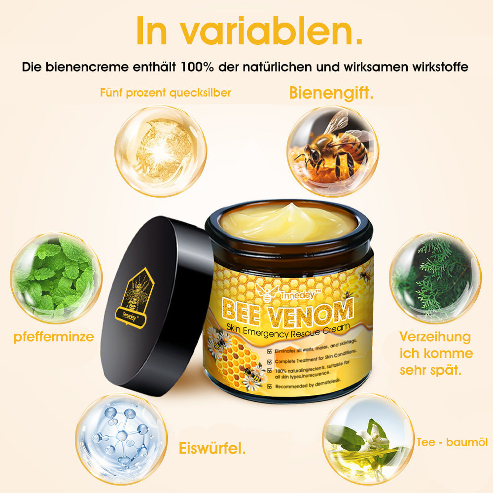 Tnnedey™ Bienengift Haut-Notfall-Rettungscreme (AAD empfohlen) 💆‍♀️ (Expertenempfehlung)