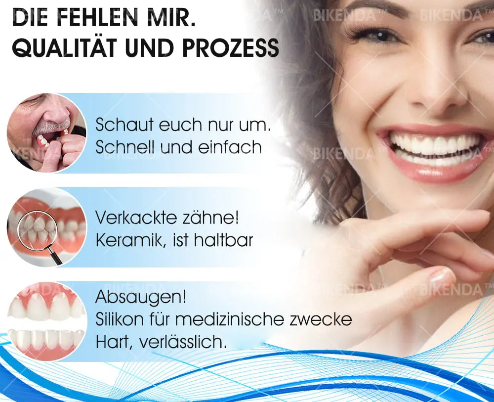 [Offizieller Shop]Bikenda™ Premium Custom Silicone Denture Set (⏰Zeitlich begrenztes Angebot – Nur noch 30 Minuten⏰)