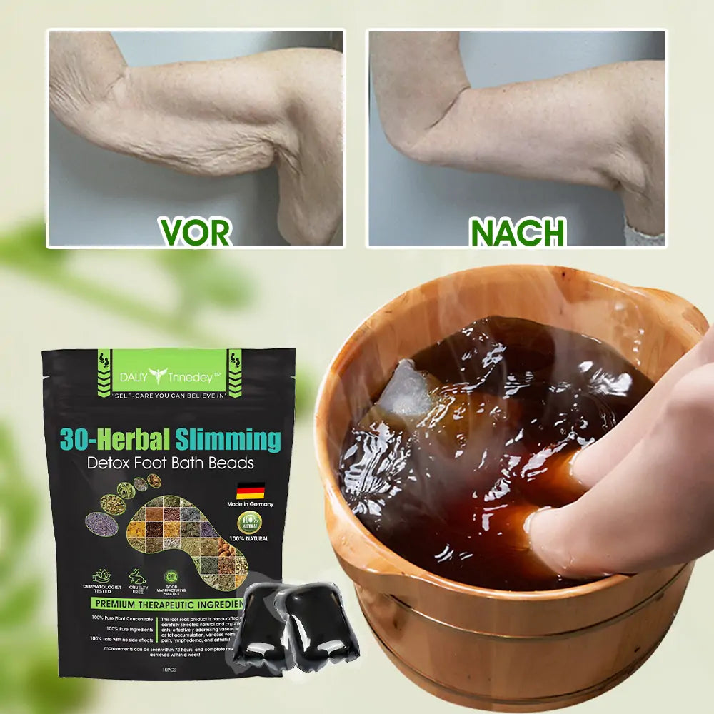 Tnnedey® 30 Kräuterstraffende Schlankheits- & Detox-Fußbadkugeln 🌿✨ - Effektive Behandlung für hohen Blutzucker 💉 und Arthritis 🦶💪